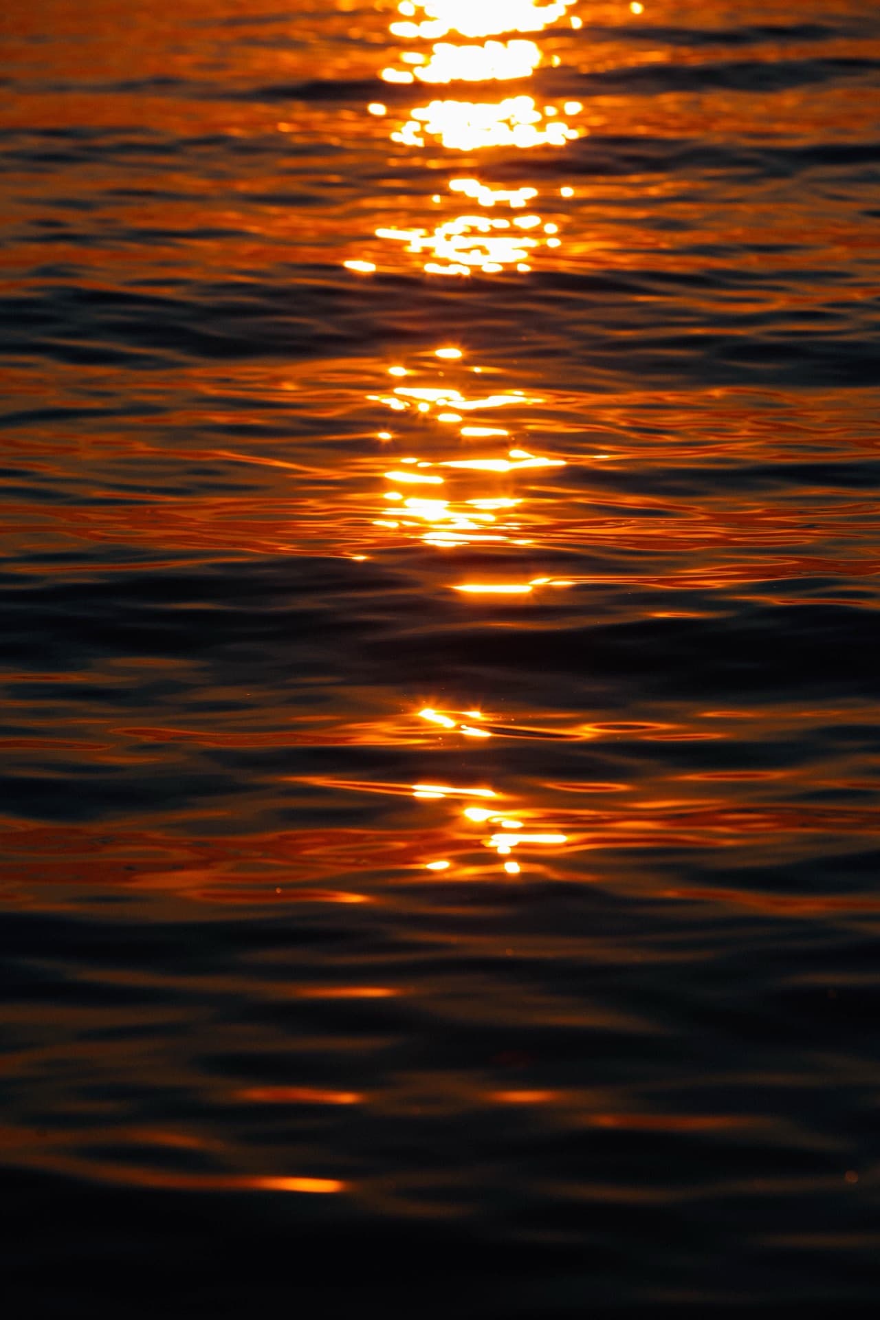 At sea.